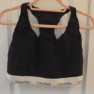 Calvin Klein Black and White Sports Bra